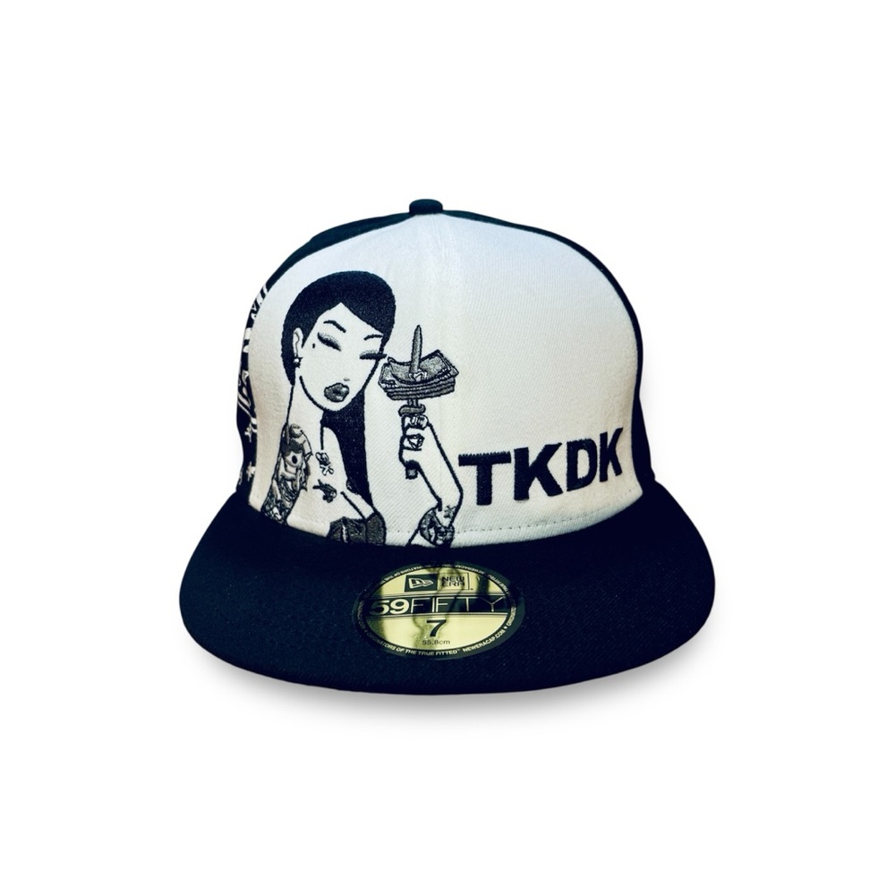 New Era 59FIFTY Tokidoki Fitted Hat Cap Money Cash Girl Bandana Design Sz 7 NWOT